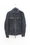 BORIS BIDJAN SABERI Horse Leather Top SS22 TEJANA 1.3 FMM20020 Ink Grey
